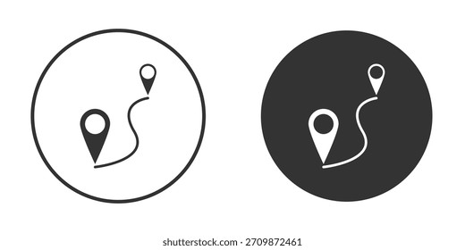 Distance icon signs pack. Vector symbols for graphic designs