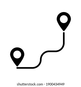Icono de distancia. Icono de contorno de distancia lineal delgada aislado en fondo blanco de la colección Coronavirus Prevention color editable
