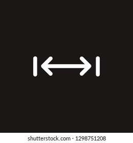 distance icon. distance vector design. sign design