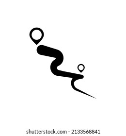 plantillas de diseño de vectores de iconos de distancia 