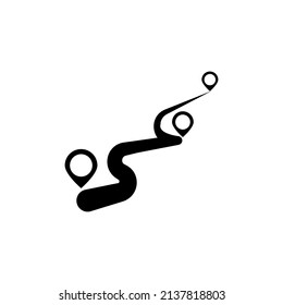 distance icon vector design templates 