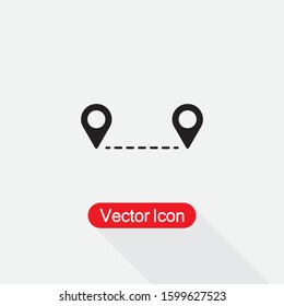 Distance Icon Vector Illustration Eps10