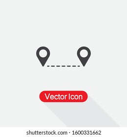 Distance Icon Vector Illustration Eps10