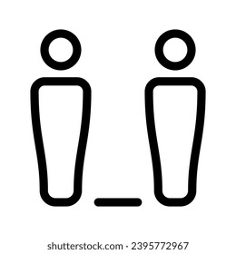 Distance Icon Vector Symbol Design Illustration