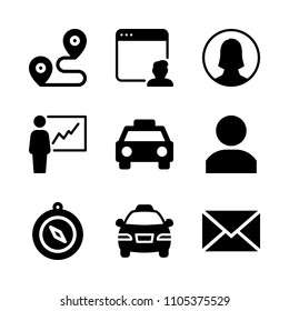 distance, isolated, social and south icons in Web vector set. Graphics for web and design