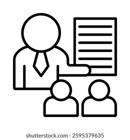 Distance Learning Icon Element For Design