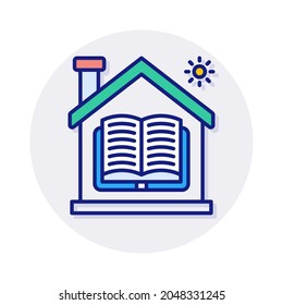 Distance Learning icon in vector. Logotype