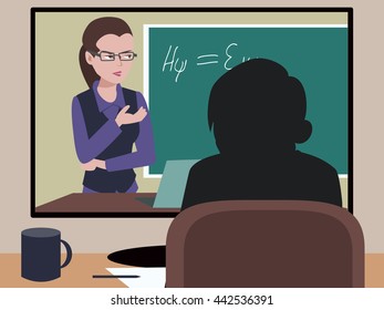 distance learning illustration