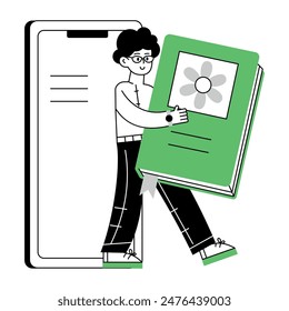 Distance Learning Linear Mini Illustrations 