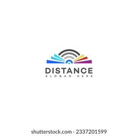 distance learning logo  Design Template Vector