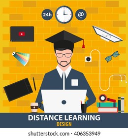 Distance learning. Online education design