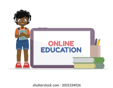 Educación a distancia en línea. Educación en línea de estudiantes.