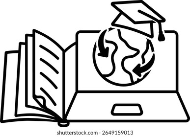 ensino à distância livro educacional laptop estudante estudo 11162