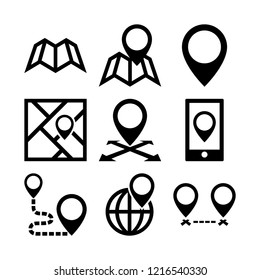 Distance map pins