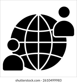 Distance Mentoring Simple Icon Vector Illustration Concept