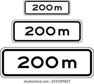 Distance Panels, (PL-GROUP) Panels, Road signs in Turkey, Vienna Convention on Road Signs and Signals