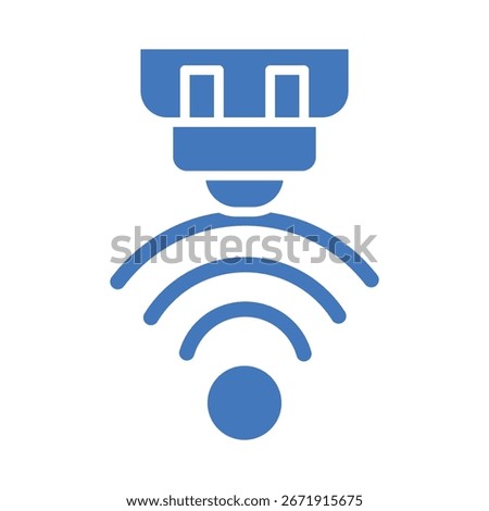 distance sensor color flat icon for digital and print projects.  Minimal clean icons for apps and websites. Modern simple icons for UI UX and branding