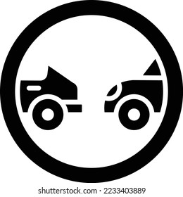 Distance Vector Icon Design Illustration