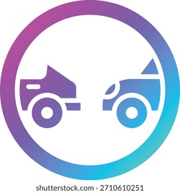 Ilustração de design de ícone de vetor de distância