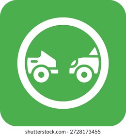 Distance Vector Icon Design Illustration