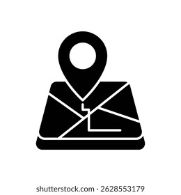 Ilustração de stock do ícone Distance Vetor