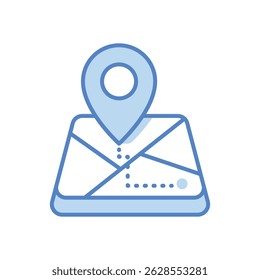Ilustração de stock do ícone Distance Vetor