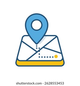 Ilustração de stock do ícone Distance Vetor