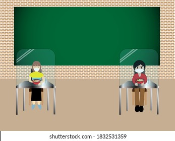 distancing in epidemic situations, Business Presentation Vector Template Used For Decoration, Advertising Design, Website Or Publication, Banner And Poster, Cover And Brochure, Flyer