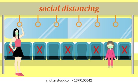 distancing in epidemic situations, Business Presentation Vector Template Used For Decoration, Advertising Design, Website Or Publication, Banner And Poster, Cover And Brochure, Flyer