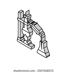 distillation apparatus engineer isometric icon vector. distillation apparatus engineer sign. isolated symbol illustration