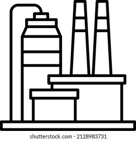 Distillation columns with lower boiling points Vector Icon Design, rude oil and natural Liquid Gas Symbol, Petroleum and gasoline Sign, power and energy market, Petrochemicals Process Unit Concept