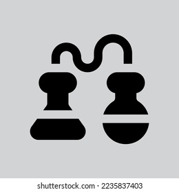 Distillation icon in solid style about laboratory, use for website mobile app presentation