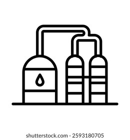 Distillation Vector Line Icon Design