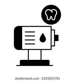 Icono del vector de glifos destilado que puede editar o modificar fácilmente

