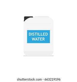 Distilled water icon. Vector illustration isolated on white background