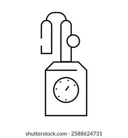 distiller equipment line icon vector. distiller equipment sign. isolated contour symbol black illustration