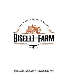 Distillery vintage logo concept Vector