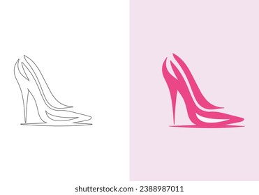 A distinct pair of colourful women's shoes. women's stiletto high-heeled shoe collection. stylish shoes for girls