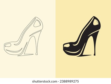 A distinct pair of colourful women's shoes. women's stiletto high-heeled shoe collection. stylish shoes for girls