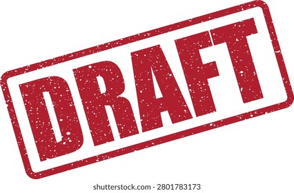 A distinct red rubber stamp mark with a distressed effect, clearly stating 