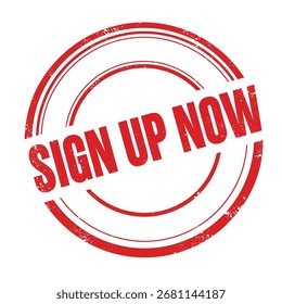 Un sello rojo distintivo insta audazmente a los espectadores a Registrarse ahora.