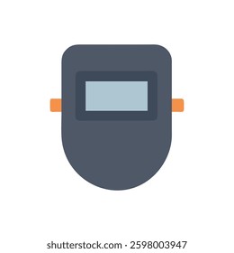 A distinct representation of a welding mask focusing on safety.