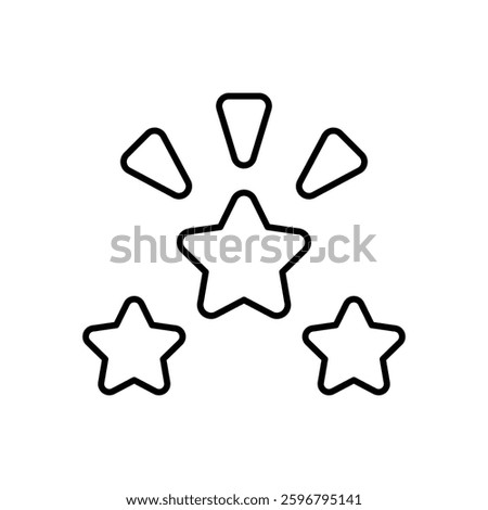Distinction icon vector stock illustration