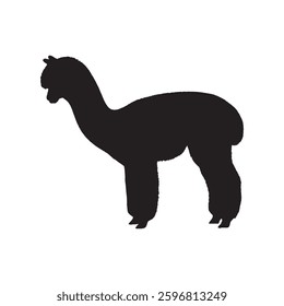 Distinctive Alpaca Silhouette for Unique and High-Quality Brand Logos - Alpaca Vector - Alpaca Icon
