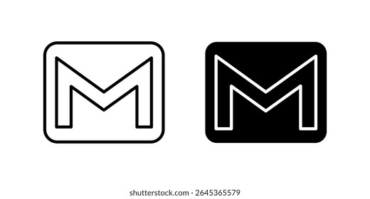 Distinctive email logo icon set ideal for communication platforms and branding.