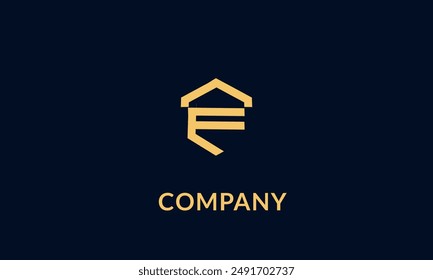 Distinctive F House Logo Design for Real Estate and Property Brands – Modern and Elegant Emblem Combining Innovation and Comfort for Superior Residential Solutions