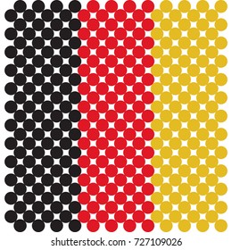 distinctive german flag dots