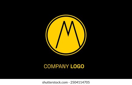 Distinctive 'M' Logo Design with Bold Typography and Elegant Detailing Emphasizing Strength, Modernity, and Unique Brand Identity
