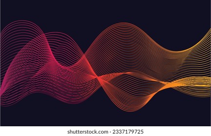 Fondo de las líneas de trama ondulada distorsionadas - color de gradiente moderno - fondo geométrico abstracto azul 