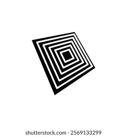 Distort icon Vector flat thin line illustration